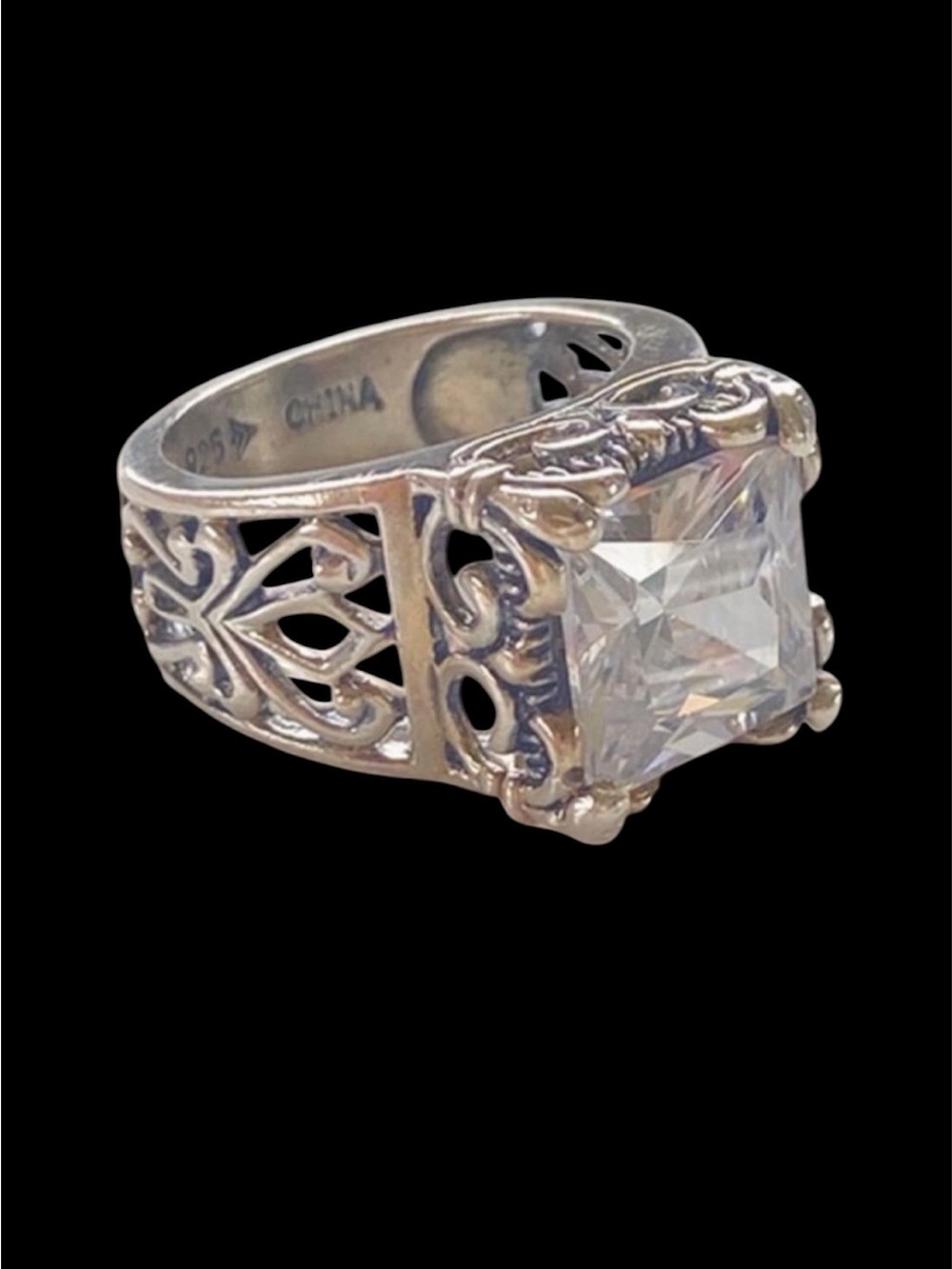 Silpada Sterling Silver CZ Uptown Ring